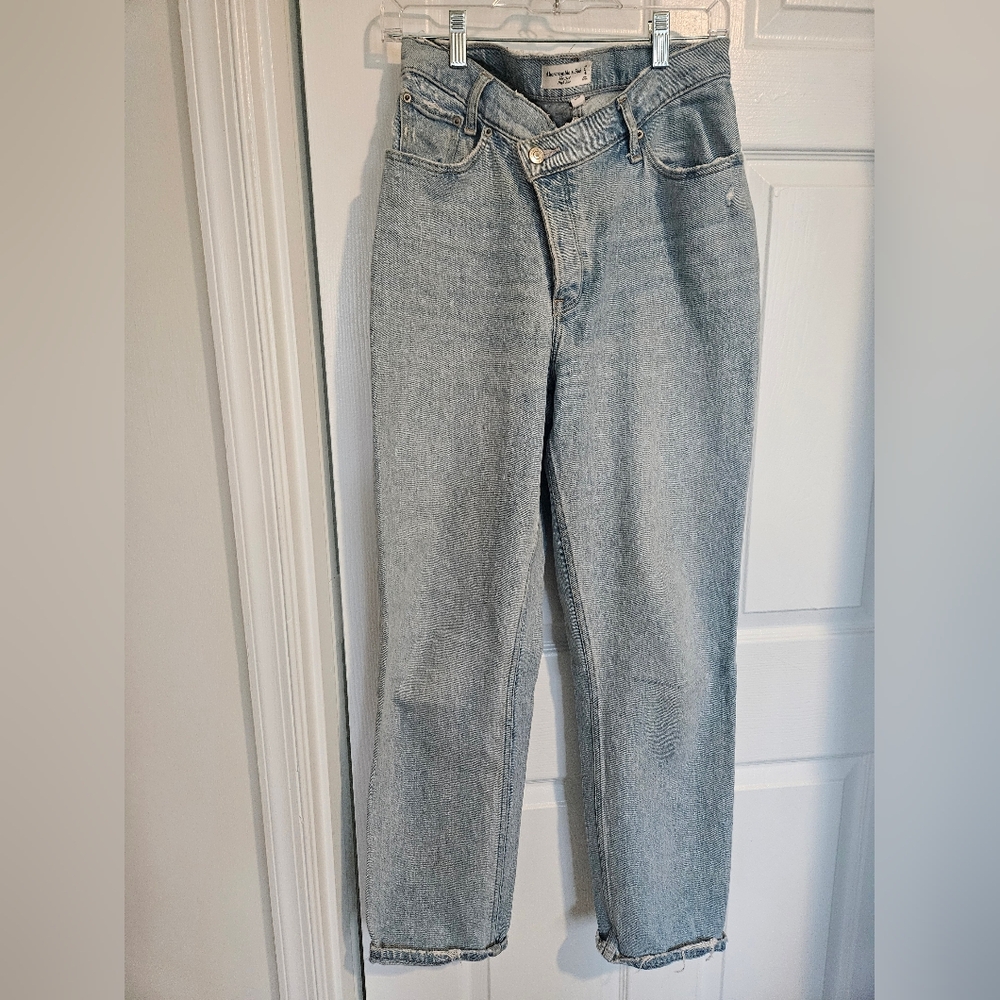 Abercrombie & Fitch Blue Straight Leg Jeans